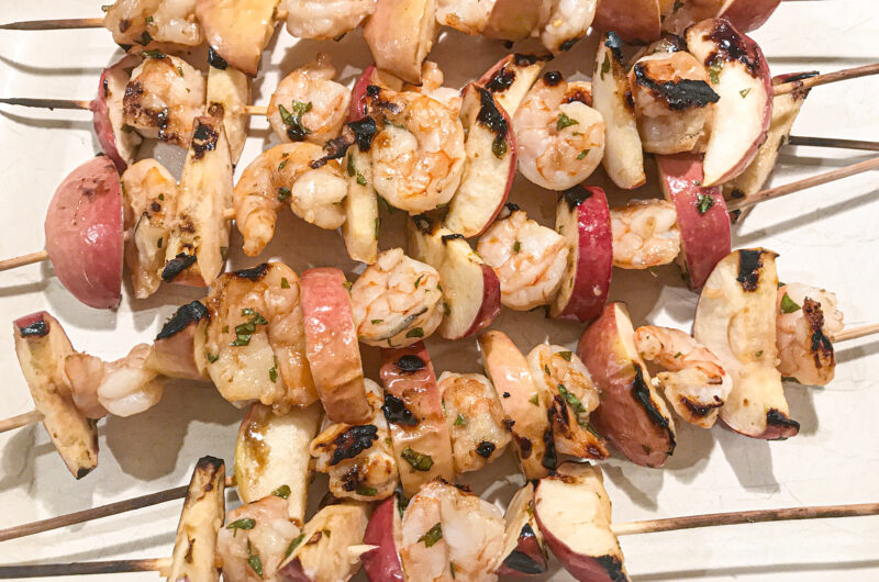 Shrimp & Apple Kabobs